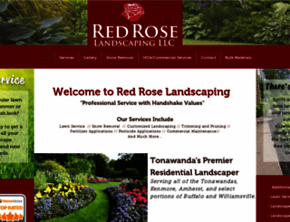 redroselandscapingofwny.com screenshot