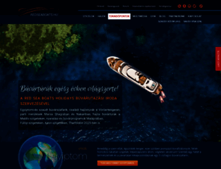 redseaboats.hu screenshot