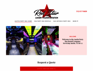 redstarpartybus.com screenshot