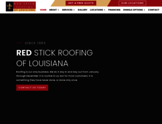 redstickroofing.com screenshot