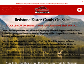 redstonecandies.com screenshot