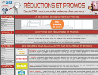 reductions-et-promos.com screenshot