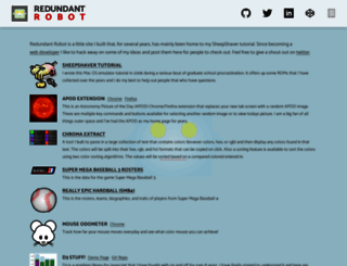 redundantrobot.com screenshot