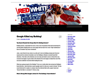redwhiteandbulldogs.com screenshot