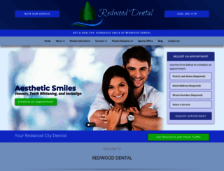 redwood-dental.com screenshot