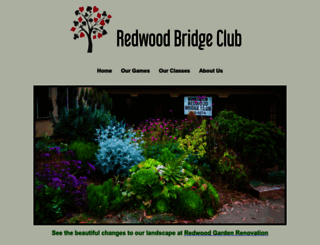 redwoodbridgeclub.org screenshot