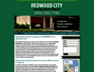 redwoodcitygaragedoorrepair.biz screenshot