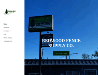 redwoodfencesupplyco.com screenshot