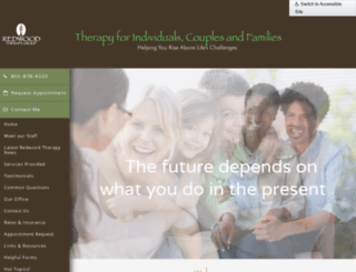 redwoodtherapy.com screenshot