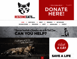 redzonecats.org.nz screenshot