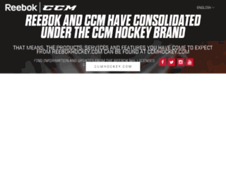 reebokhockey.com screenshot