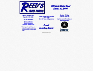reedsautoparts.com screenshot
