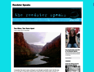 reedsterspeaks.com screenshot