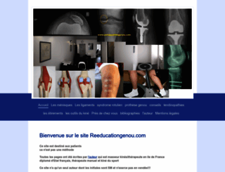 reeducationgenou.com screenshot