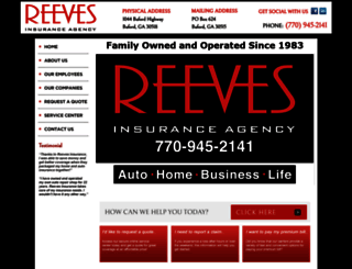 reevesinsurance.com screenshot