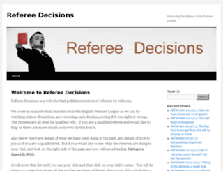 refereedecisions.co.uk screenshot