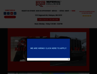 referralcollision.com screenshot