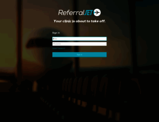 referraljet.therapydia.com screenshot