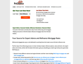 refinancemortgagerates.org screenshot
