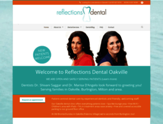 reflections-dental.ca screenshot