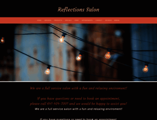 reflectionsalonmasoncity.com screenshot