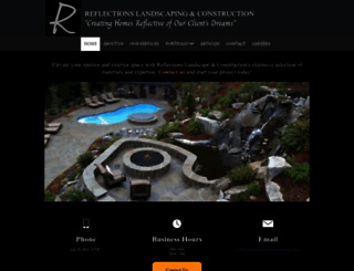 reflectionslandscaping.com screenshot