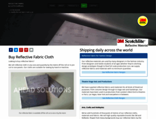 reflective-fabric-cloth.co.uk screenshot