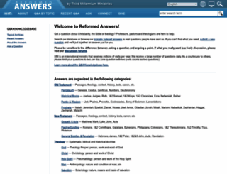 reformedanswers.org screenshot