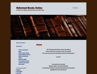 reformedbooksonline.com screenshot