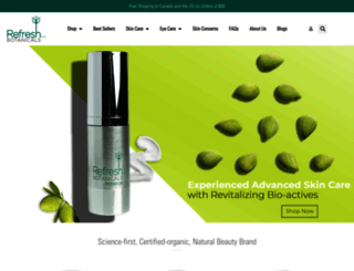 refreshbotanicals.com screenshot