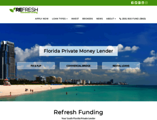refreshfunding.com screenshot