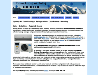 refrigerationandairconditioningsydney.com.au screenshot
