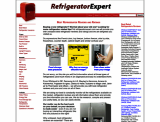 refrigeratorexpert.com screenshot
