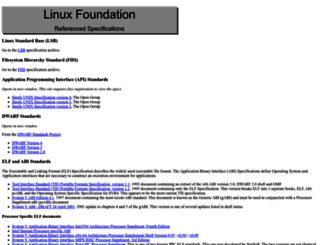 refspecs.linuxfoundation.org screenshot