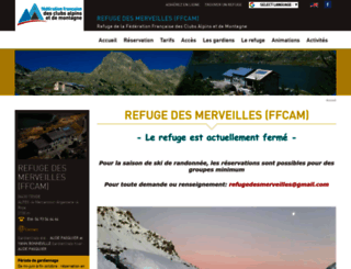 refugedesmerveilles.ffcam.fr screenshot