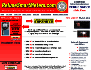 refusesmartmeter.com screenshot