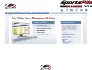 reg.sportspilot.com screenshot
