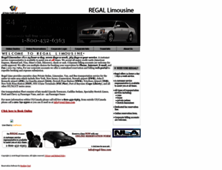 regal-limo.com screenshot
