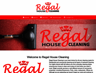 regalhousecleaning.com screenshot