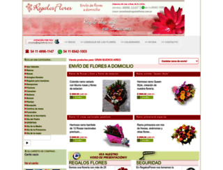 regalosflores.com.ar screenshot