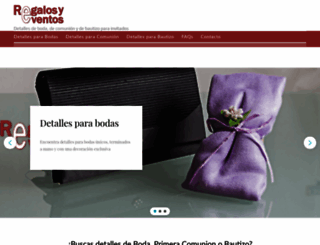 regalosyeventos.com screenshot