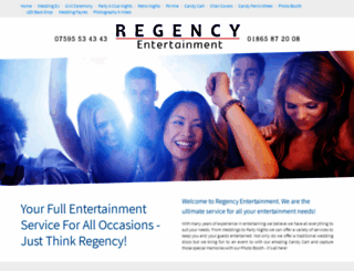 regencyentertainment.co.uk screenshot