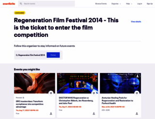 regenerationfilmfestival.eventbrite.co.uk screenshot