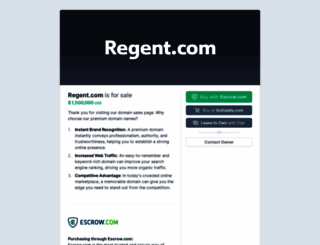 regent.com screenshot