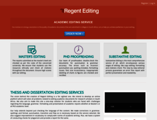 regentediting.co.za screenshot