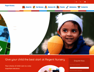 regentnursery.com screenshot