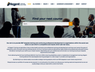 regenttraining.co.uk screenshot