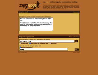 regexe.com screenshot
