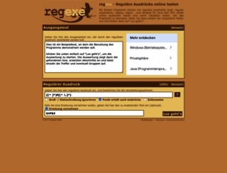 regexe.de screenshot