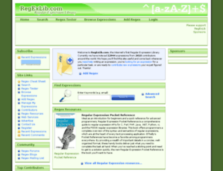 regexlib.com screenshot